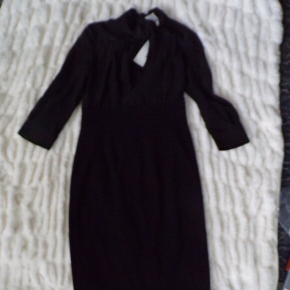 MaxMara ITALIAN midi dress black 8 - Picture 3 of 13